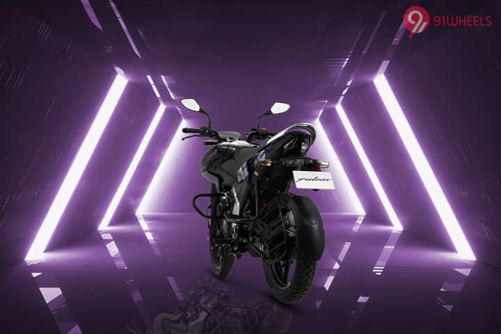 Bajaj Pulsar N125 Left Rear Three Quarter Bajaj Pulsar N125 Left Rear Three Quarter