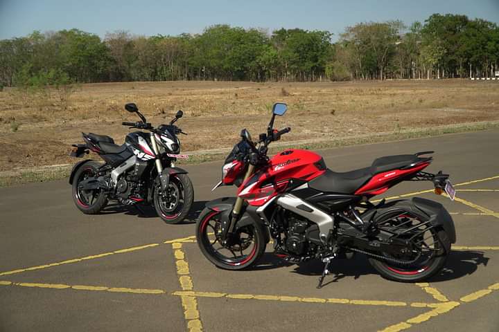 Bajaj Pulsar NS400Z Cornering Shot