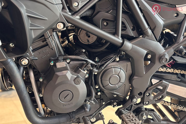Benelli TRK 502 Engine From Left