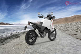 Ducati DesertX Right Rear Three Quarter Ducati DesertX Right Rear Three Quarter