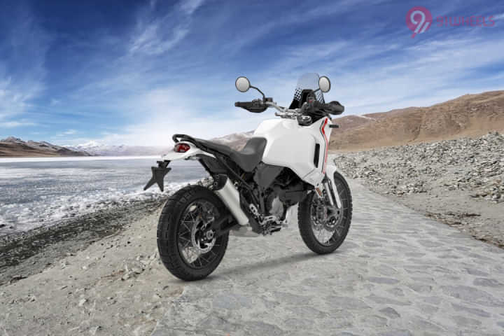 Ducati DesertX Right Rear Three Quarter Ducati DesertX Right Rear Three Quarter
