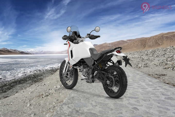 Ducati DesertX Left Rear Three Quarter Ducati DesertX Left Rear Three Quarter