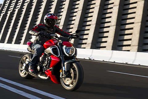 Ducati Diavel V4 Riding Shot