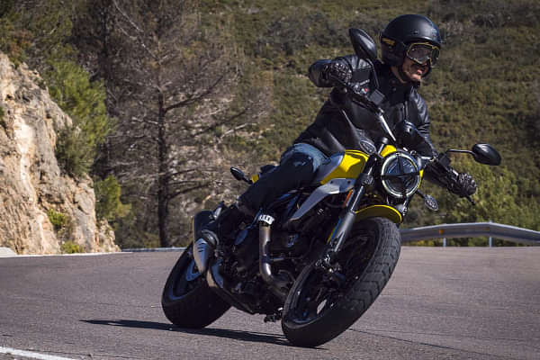 Ducati Scrambler Icon Cornering Shot