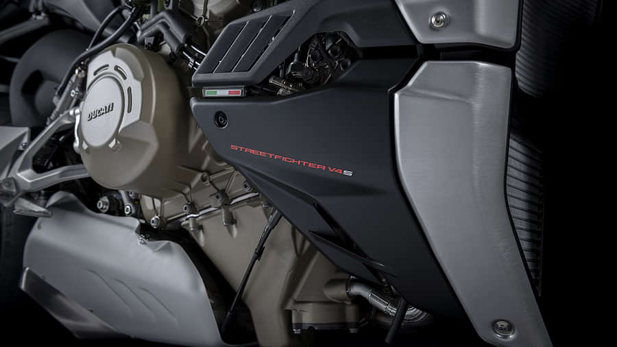 Ducati Streetfighter V4 Engine From Left