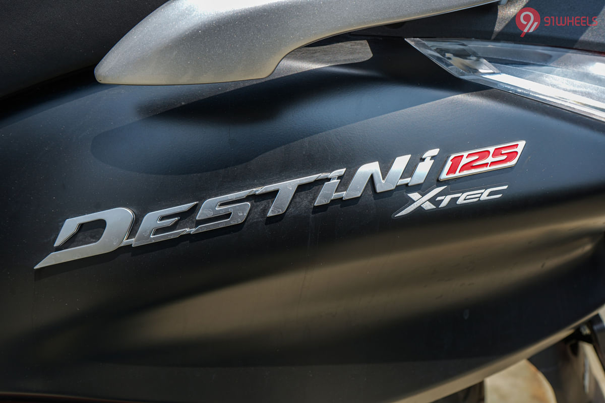 Hero Destini 125 XTEC  2022 - 2025 Left Side Body Panel Badge