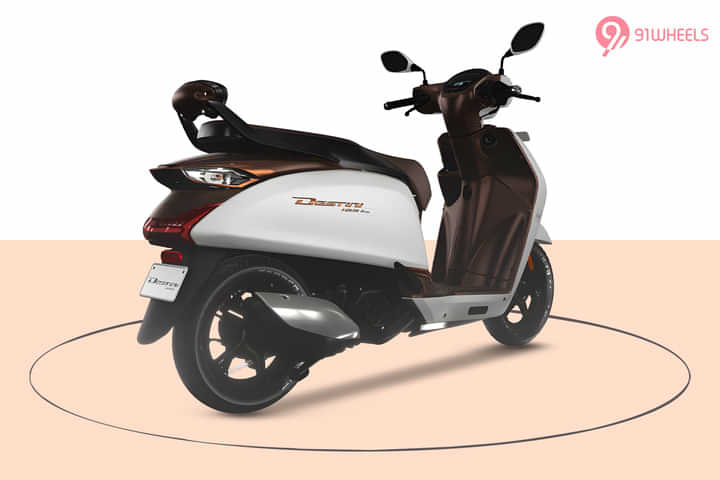 Hero Destini 125 Right Rear Three Quarter Hero Destini 125 Right Rear Three Quarter