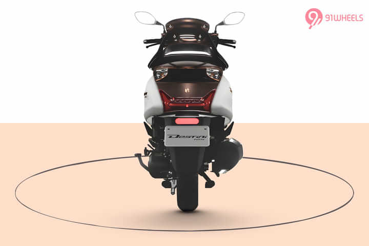 Hero Destini 125 Rear View Hero Destini 125 Rear View