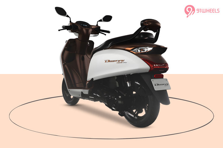 Hero Destini 125 Left Rear Three Quarter