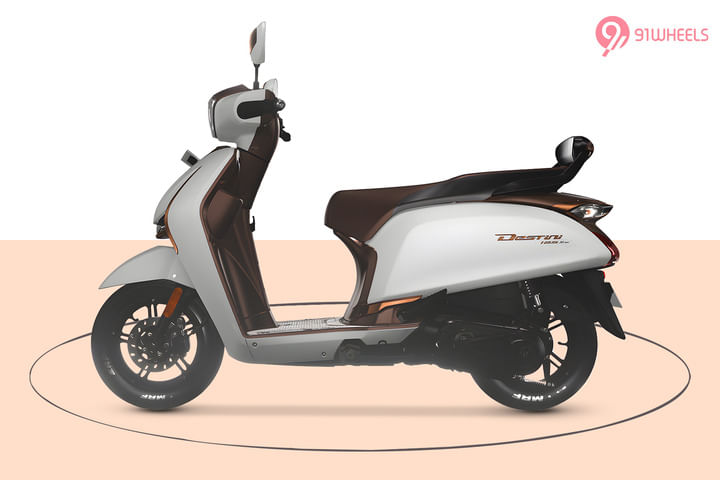 Hero Destini 125 Left Side View