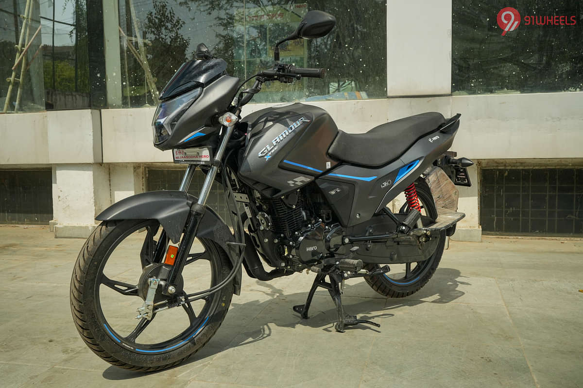 Hero Glamour Xtec Left Front Three Quarter