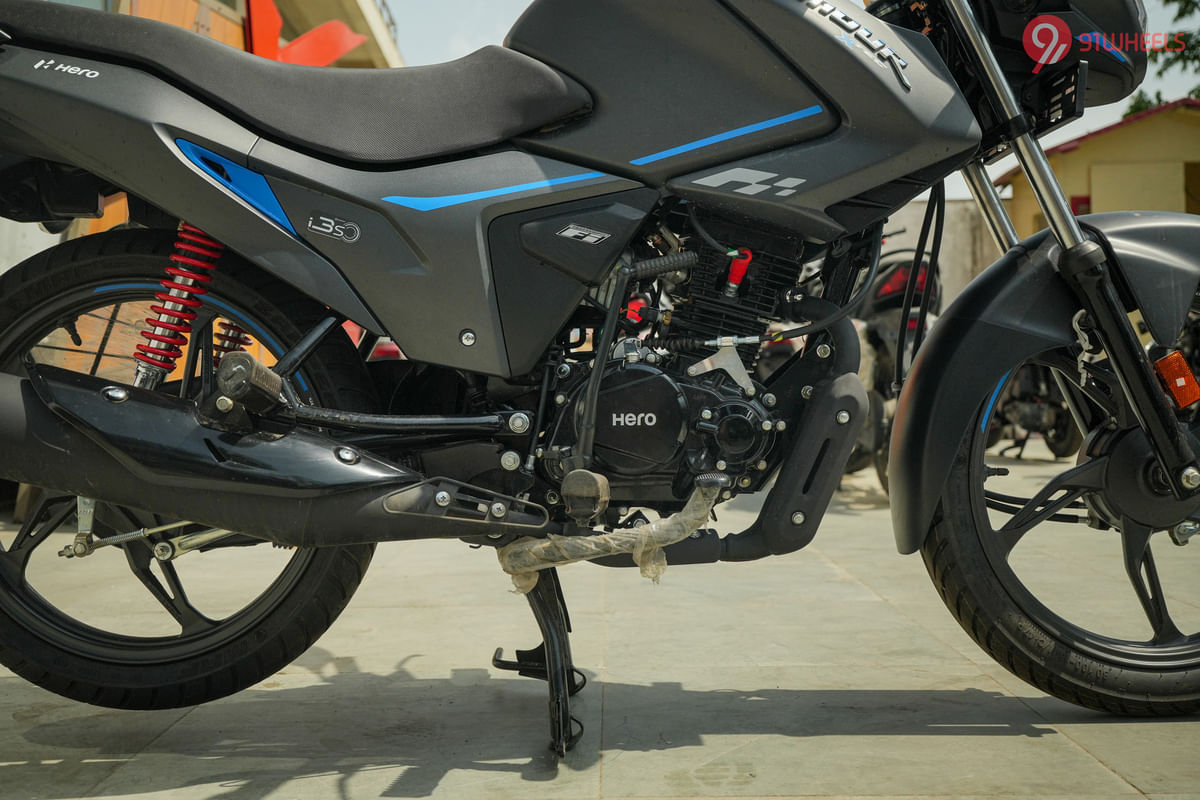 Hero Glamour Xtec Engine From Right