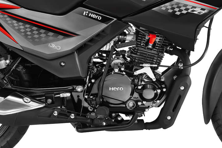 Hero Glamour Engine From Right