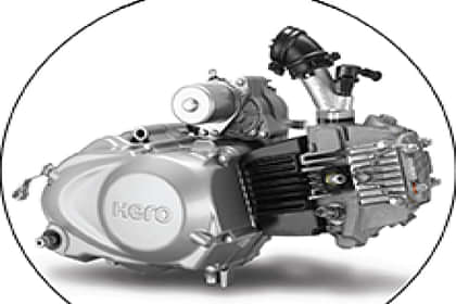 Hero HF Deluxe Self Drum Alloy Engine From Right