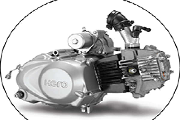 Hero HF Deluxe Engine From Right