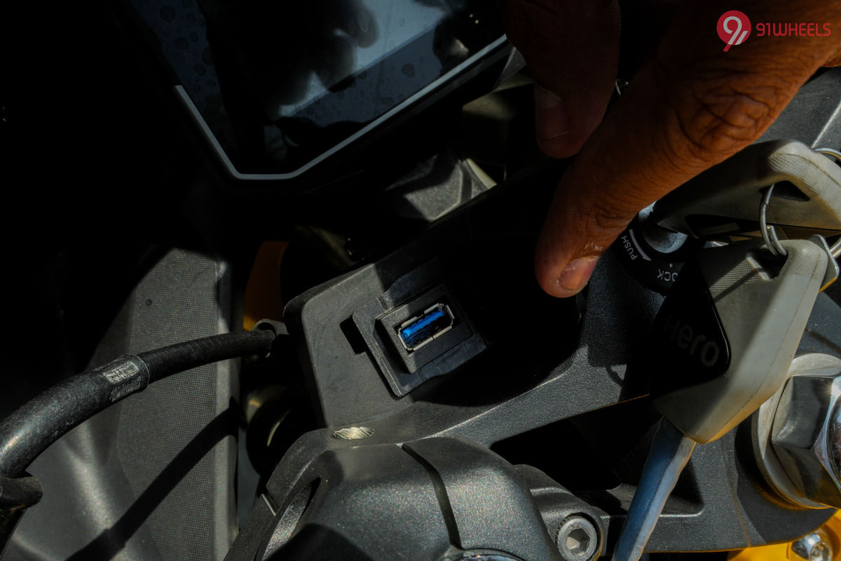 Hero Karizma XMR USB Port
