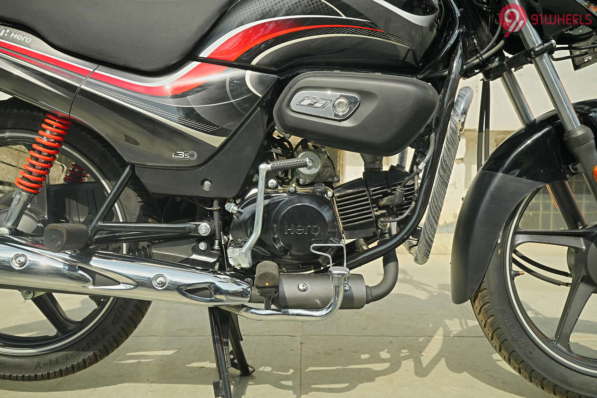 Hero Passion Plus Engine From Right