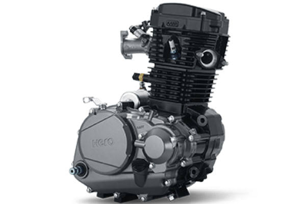 Hero Passion XTec Engine From Left