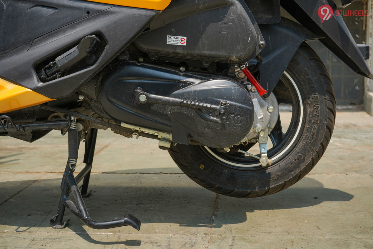 Hero Pleasure Plus Engine From Left