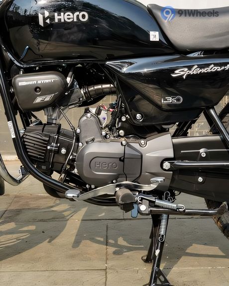 Splendor Plus Engine From Left