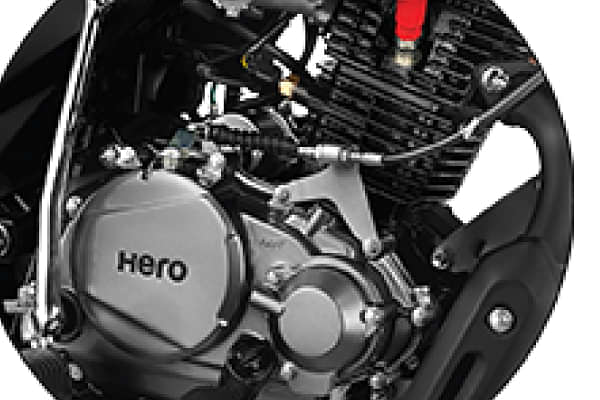 Hero Super Splendor Engine From Right