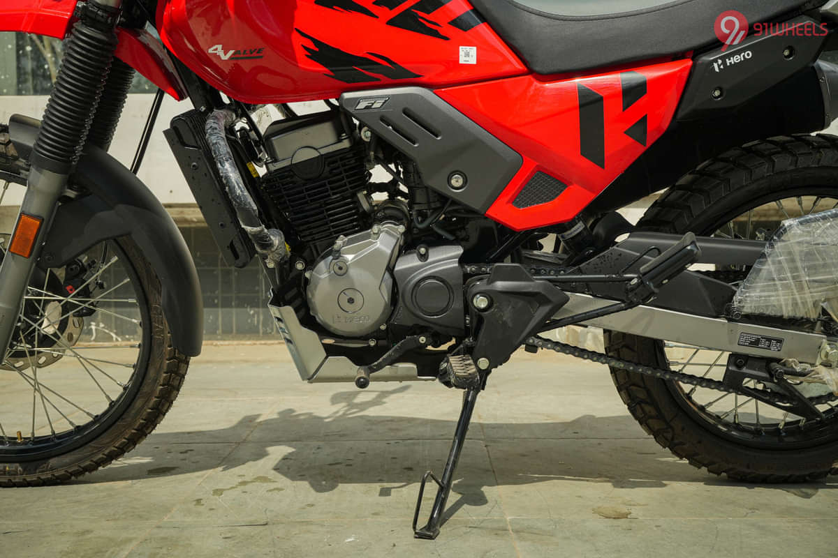 Hero Xpulse 200 4V Engine From Left