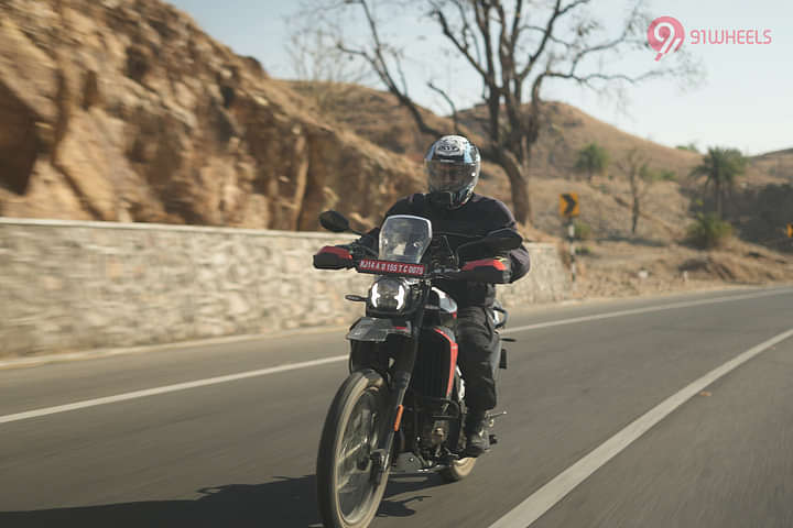 Hero Xpulse 210 Riding Shot