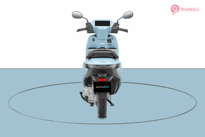 Honda Activa EV Rear View Honda Activa EV Rear View