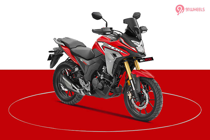 Honda NX200 Right Front Three Quarter