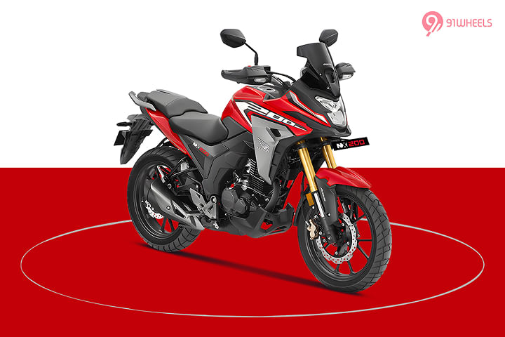 Honda NX200 Right Front Three Quarter