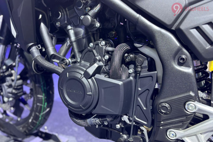 Honda NX500 Engine From Left