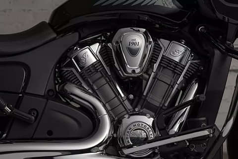 Indian Motorcycle Challenger Limited Black Metallic Engine From Right