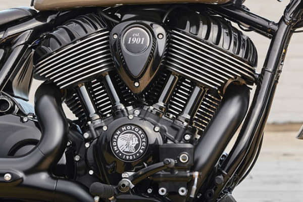 Indian Motorcycle Chief Dark Horse Engine From Right