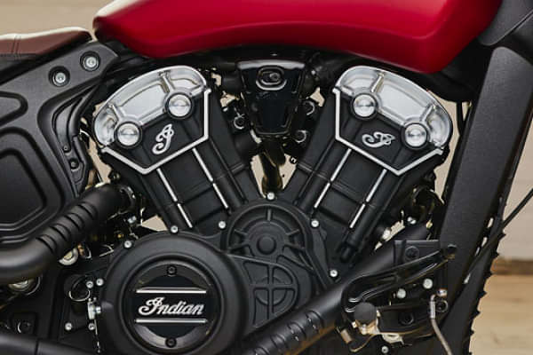 Indian Motorcycle Scout Bobber Engine From Right