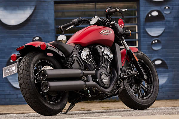 Indian Motorcycle Scout Bobber Right Rear Three Quarter