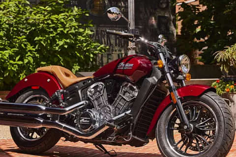 Indian Motorcycle Scout Maroon Metallic Right Side View