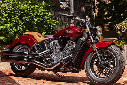 Indian Motorcycle Scout Black Metallic Right Side View