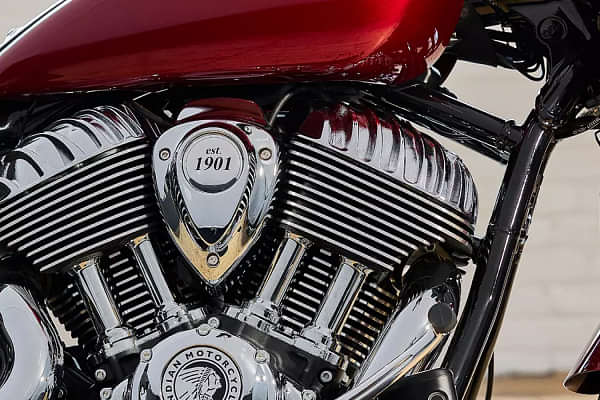 Indian Motorcycle Super Chief Limited Engine From Right