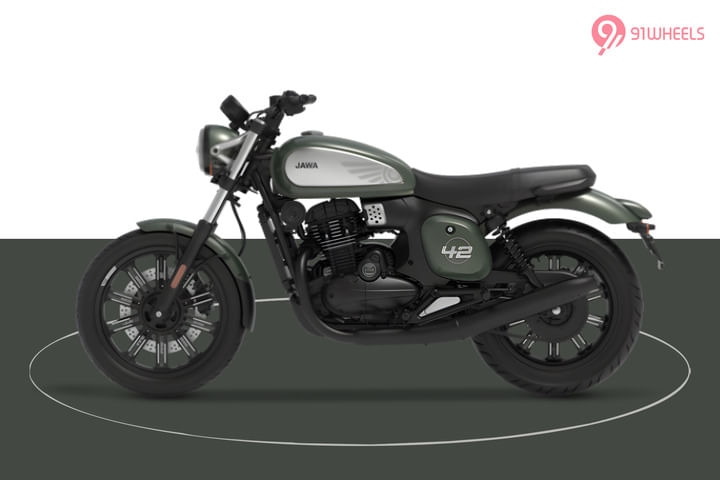 JAWA 42 FJ Left Side View