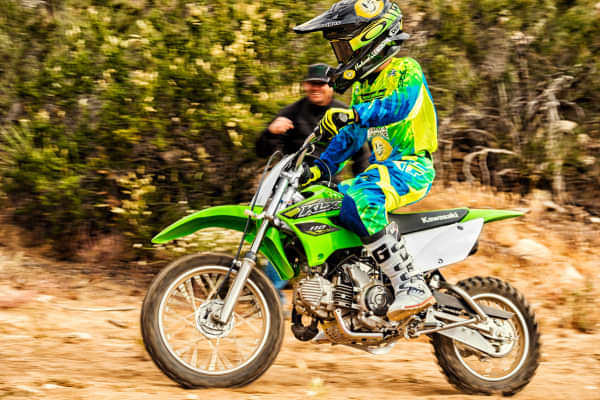 Kawasaki KLX 110 Riding Shot