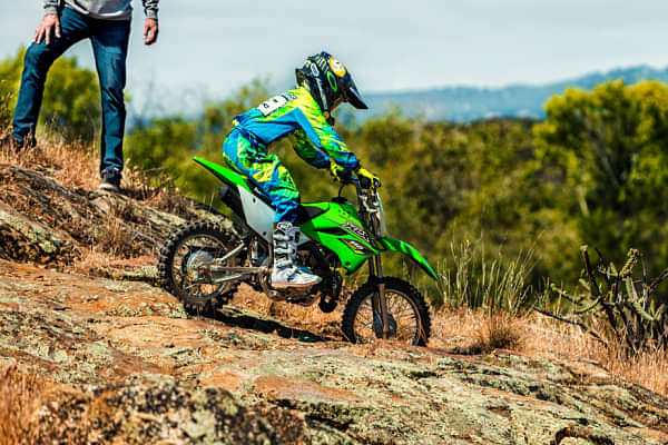 Kawasaki KLX 110 Riding Shot