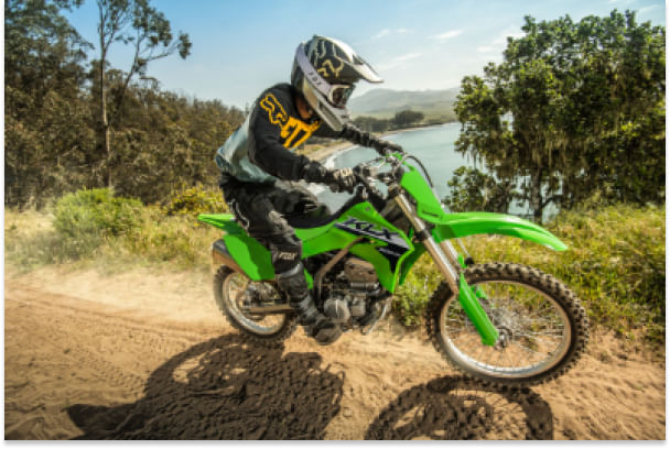 Kawasaki KLX 300R Riding Shot
