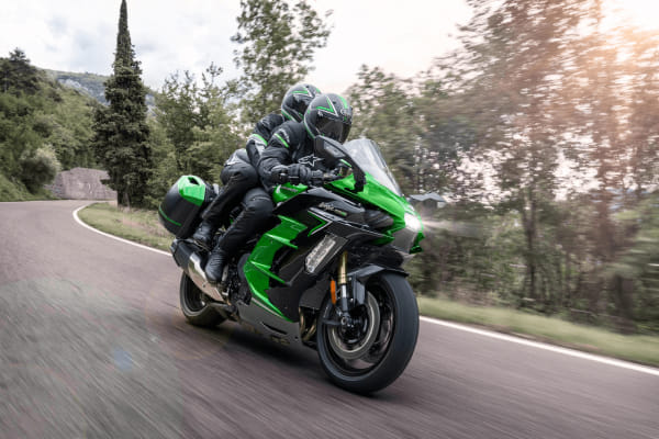 Kawasaki Ninja H2 SX Riding Shot