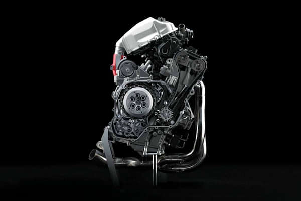 Kawasaki Ninja H2R Engine From Left