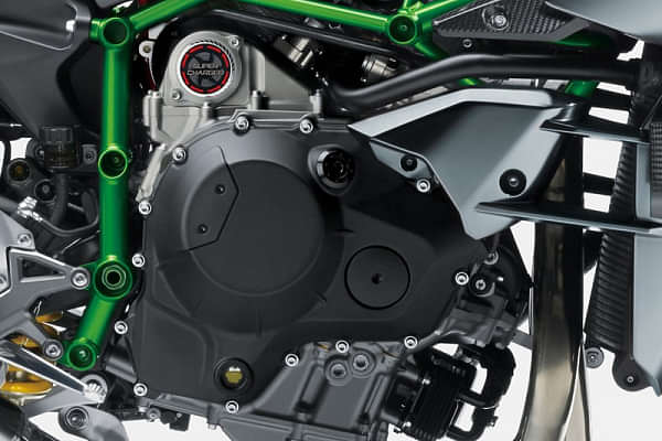 Kawasaki Ninja H2R Engine From Left