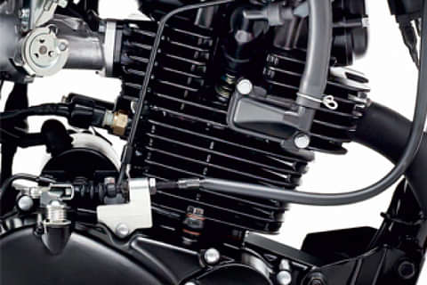 Kawasaki W175 Ebony Engine From Right