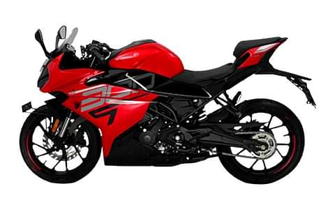 Keeway K300 R Glossy Red Left Side View