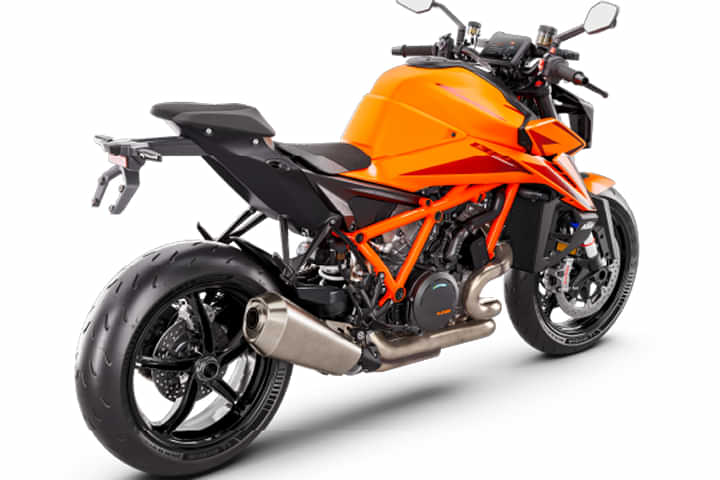 KTM 1390 Super Duke R Right Rear Three Quarter KTM 1390 Super Duke R Right Rear Three Quarter