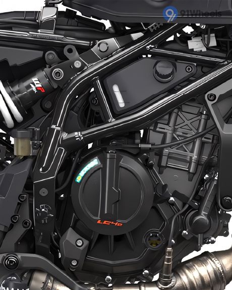 390 Adventure Engine From Right