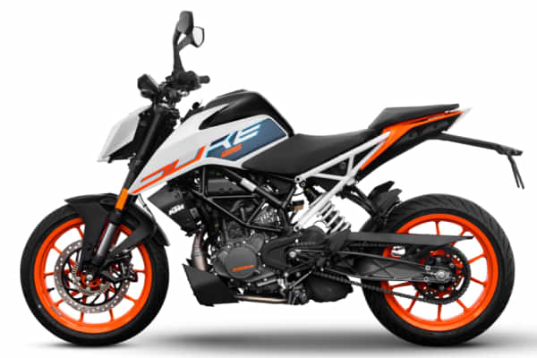 KTM Duke 125 2020-2025 Left Side View KTM Duke 125 2020-2025 Left Side View